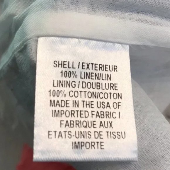 Milly White Blue Linen Cottage Core Mini Skirt - Picture 8 of 12